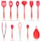 MegaChef Red Silicone Cooking Utensils Set, 12ct.